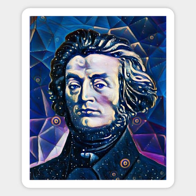 Adam Mickiewicz Portrait | Adam Mickiewicz Artwork 5 Magnet by JustLit